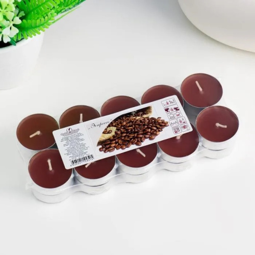 Свечи Чайные Ароматизированные, Эспрессо 12гр/20шт 