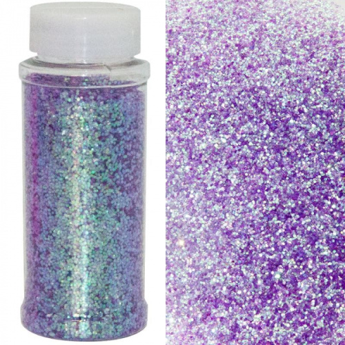 Глиттер в Банке Сиреневый, Шестиугольники Перламутр 90гр