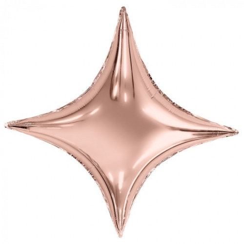 Ag 37" Звезда 4х-конечная Сириус Розовое Золото 