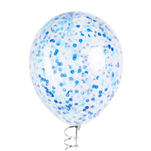 Конфетти Круги Голубые, Белые, Синие, Тишью 1см/50гр 