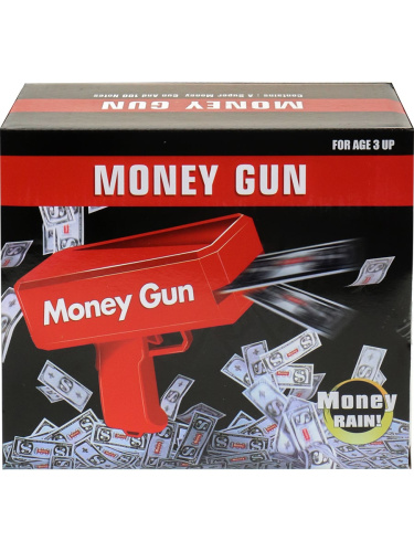 Пистолет с Деньгами Механический Красный 