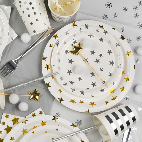 Набор Столовых Приборов Вилки Ложки Ножи, Серебро 