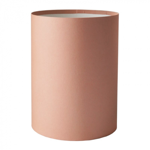 Коробка Цилиндр Нежно-Розовый, Премиум 15х20см