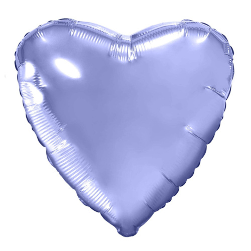 Ag 18" Сердце Сиреневое, Пастельный Фиолетовый 