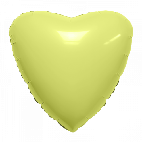 Ag 18" Сердце Жёлтое, Лимон Мистик 