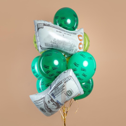 512 12" Доллары, Зеленое Ассорти 