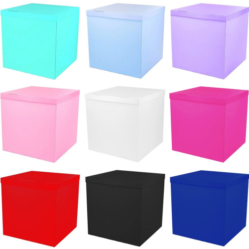 Коробка для Шаров Голубая Самосборная 70 x 70 x 70 см SB701Blue