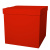 Коробка для Шаров Красная Самосборная 