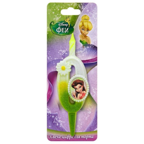 Свеча Цифра "0" Фея Disney 