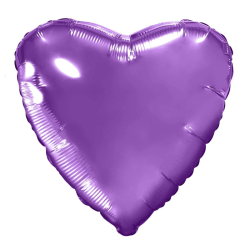 Ag 18" Сердце Фиолетовое 