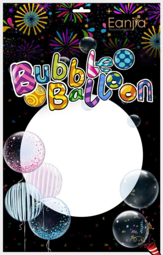 Шар Fl 18" Deco Bubble Прозрачный, Широкое Горло 