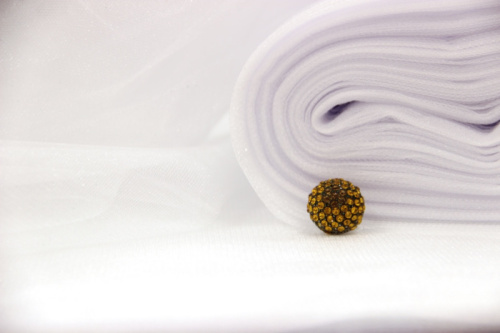 Фатин Белый, Средней Жесткости, Блестящий 3х1м 