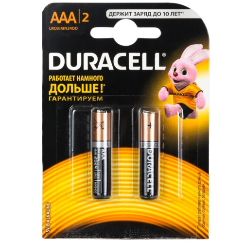 Батарейки AAA Duracell (мизинчиковые) 2шт 35699