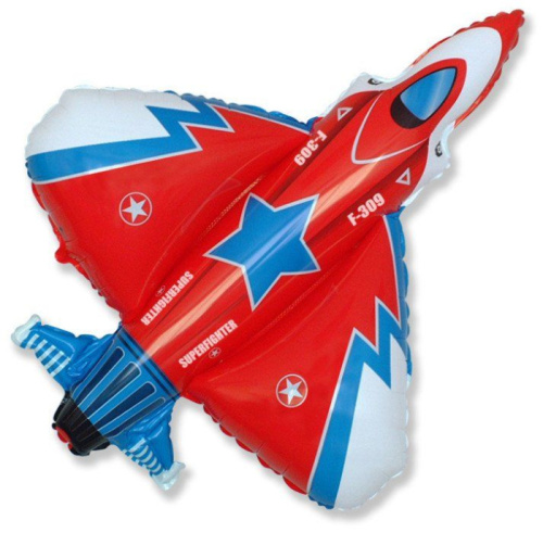 F 14" Мини-фигура Истребитель Красный 